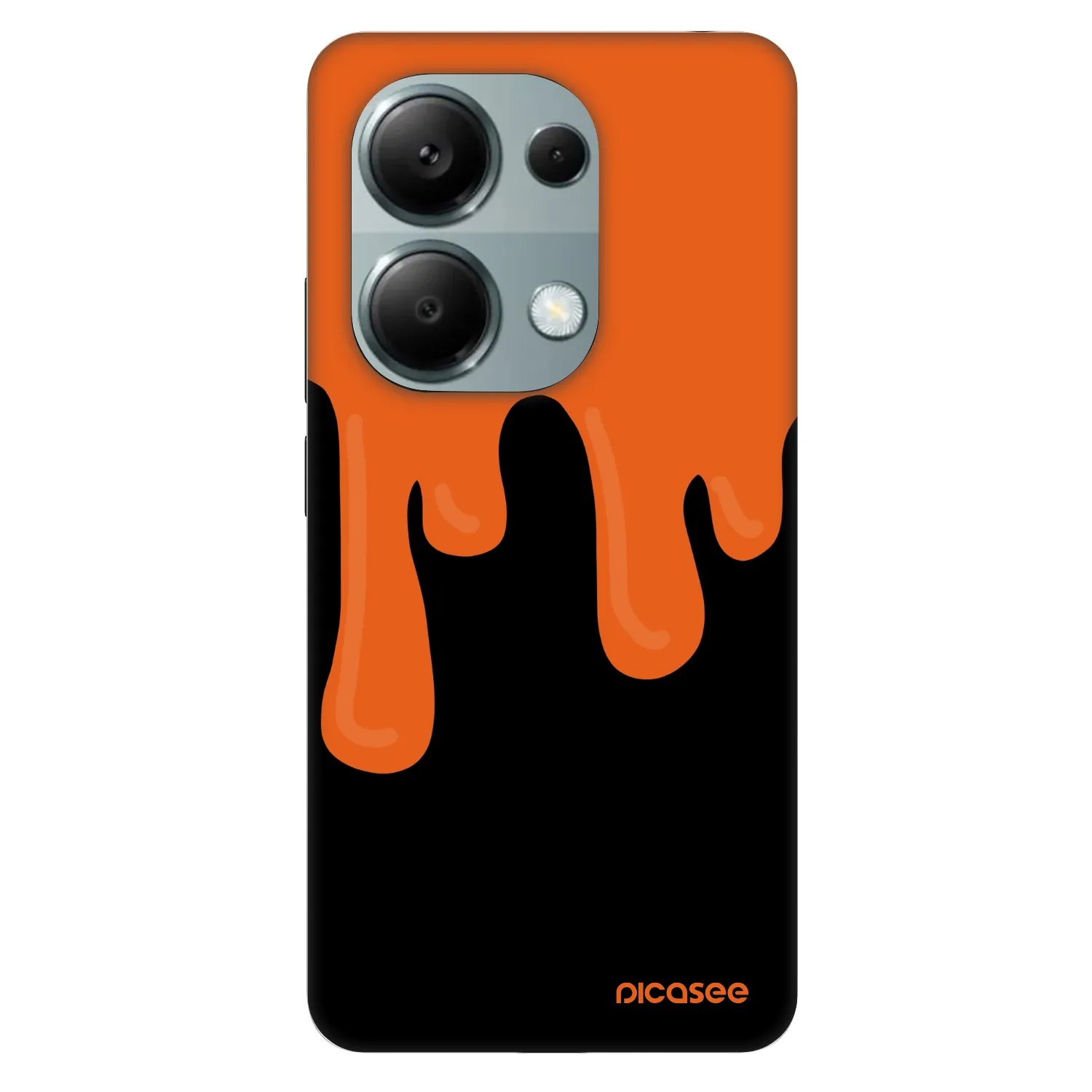Picasee Fashion Case pre Xiaomi Redmi Note 13 Pro 4G - Orange spooky