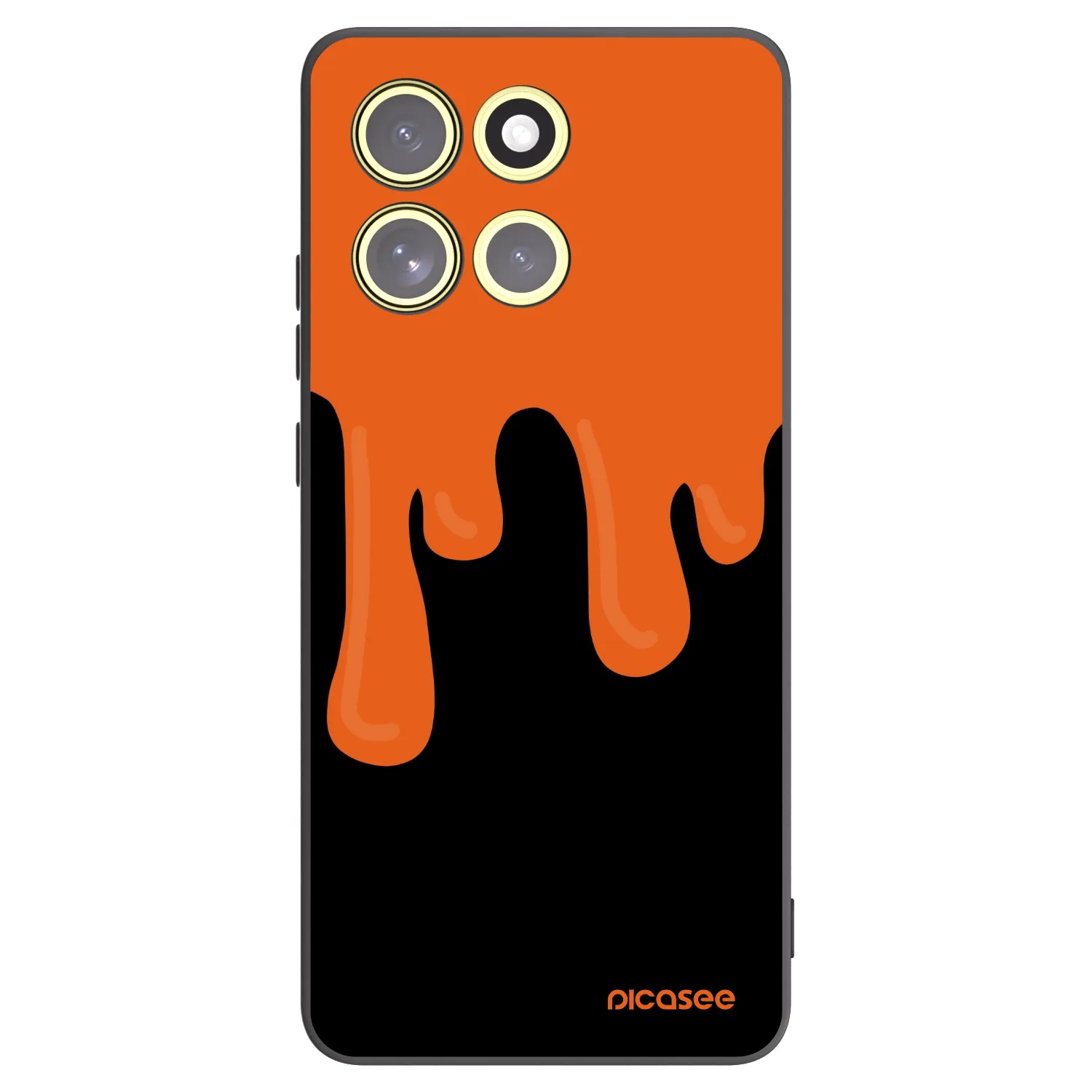 Picasee silikónový čierny obal pre Motorola Moto G86 5G - Orange spooky