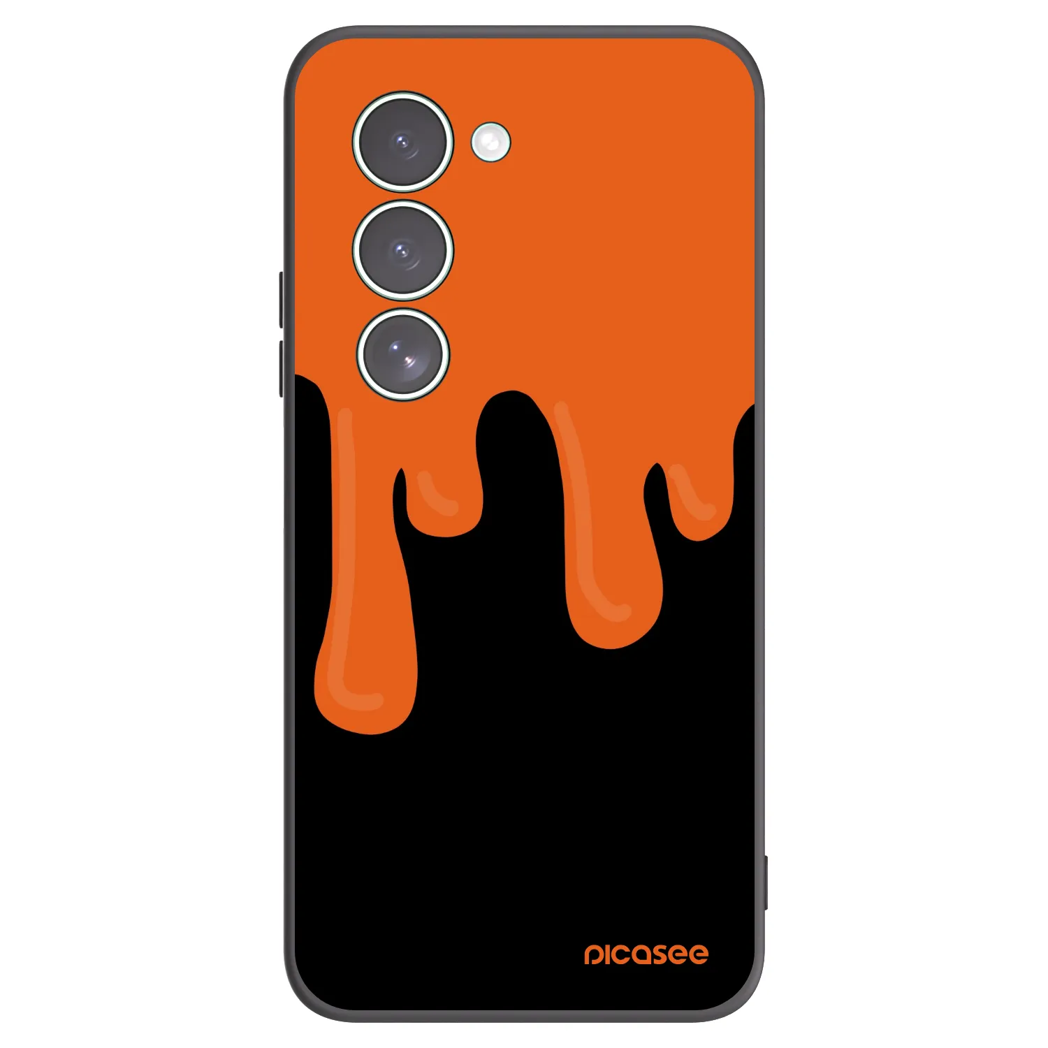 Picasee silikónový čierny obal pre Xiaomi Redmi 15 5G - Orange spooky