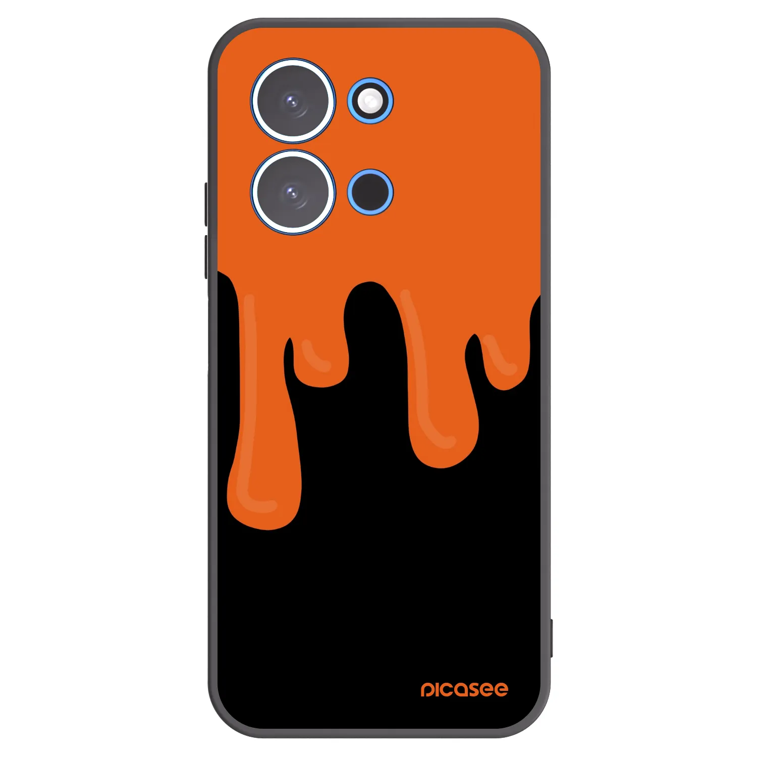 Picasee silikónový čierny obal pre Xiaomi Redmi 15C 4G - Orange spooky