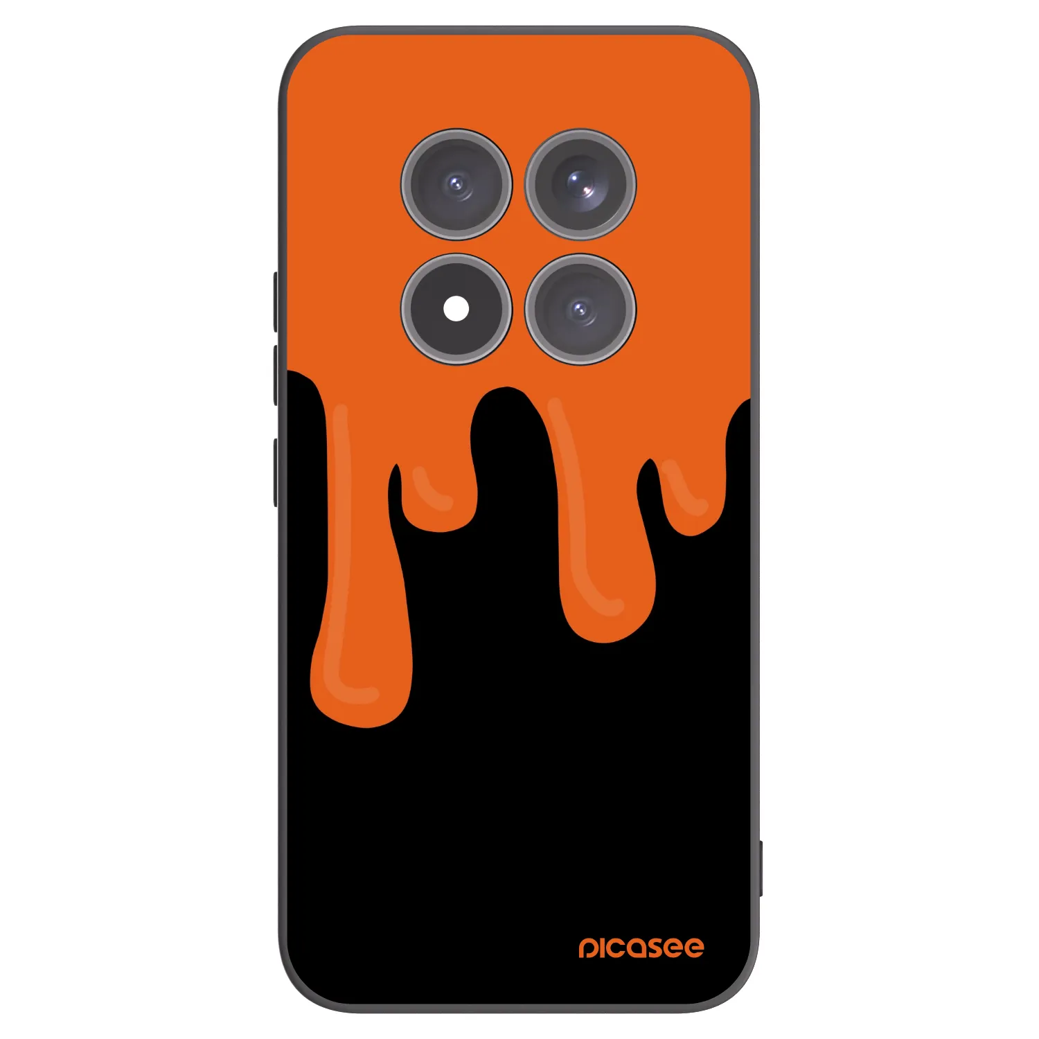 Picasee silikónový čierny obal pre Xiaomi Redmi Note 15 Pro+ - Orange spooky