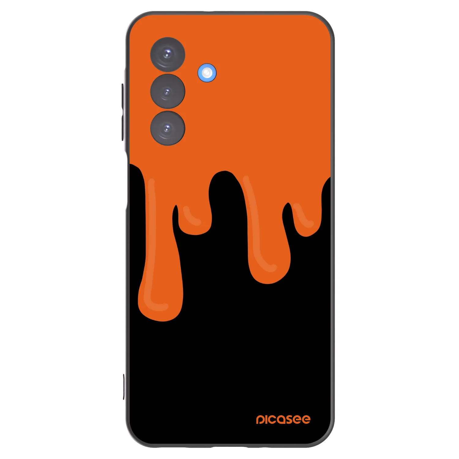 Picasee silikónový čierny obal pre Samsung Galaxy A17 5G - Orange spooky