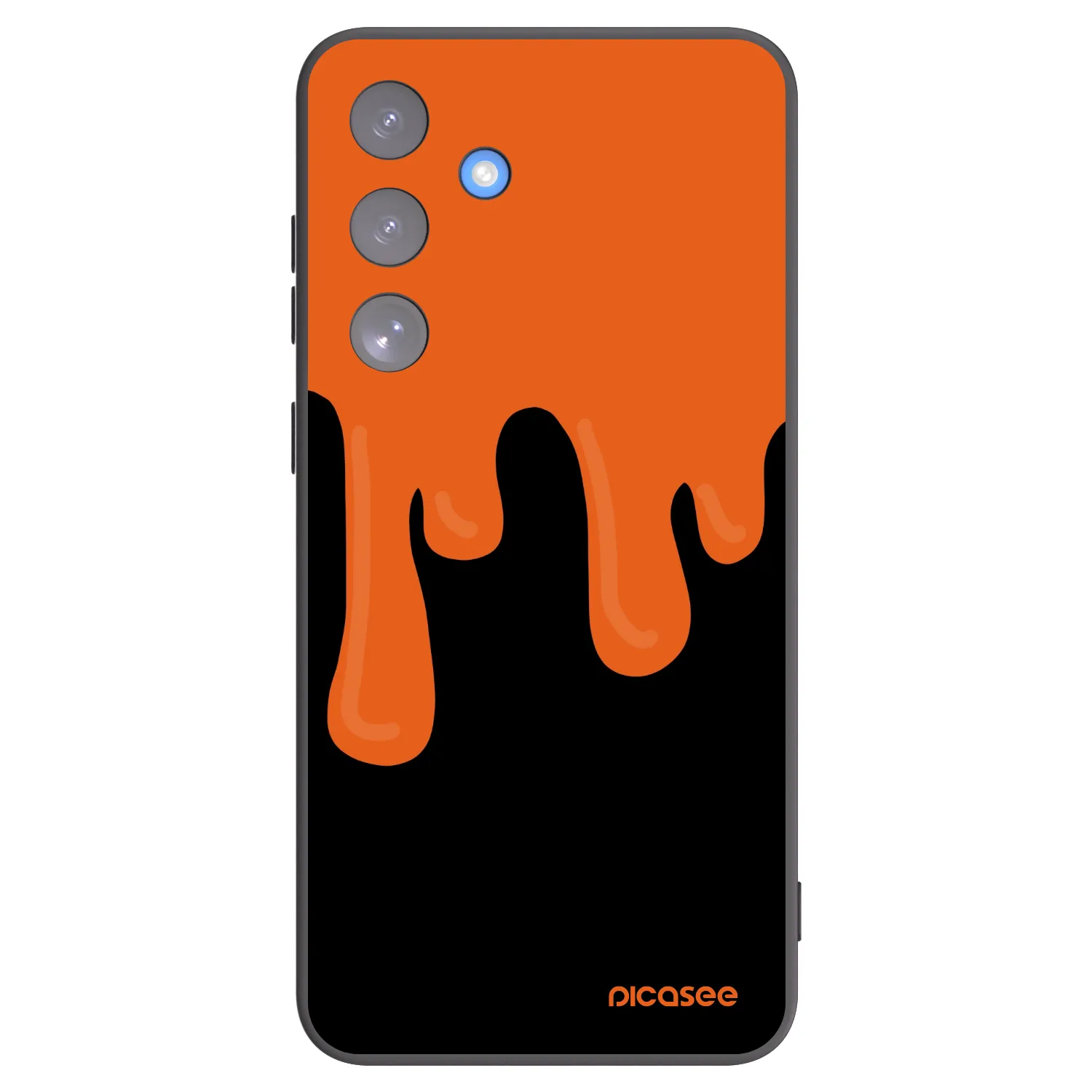 Picasee silikónový čierny obal pre Samsung Galaxy S25 FE 5G - Orange spooky