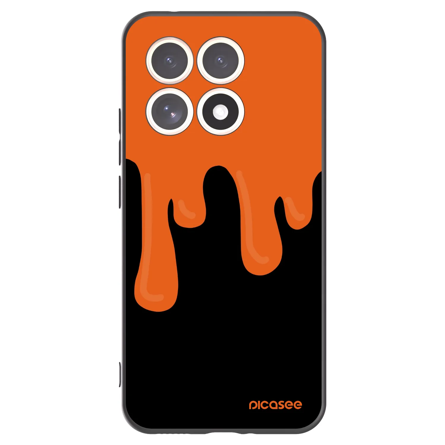 Picasee silikónový čierny obal pre Xiaomi 15T - Orange spooky