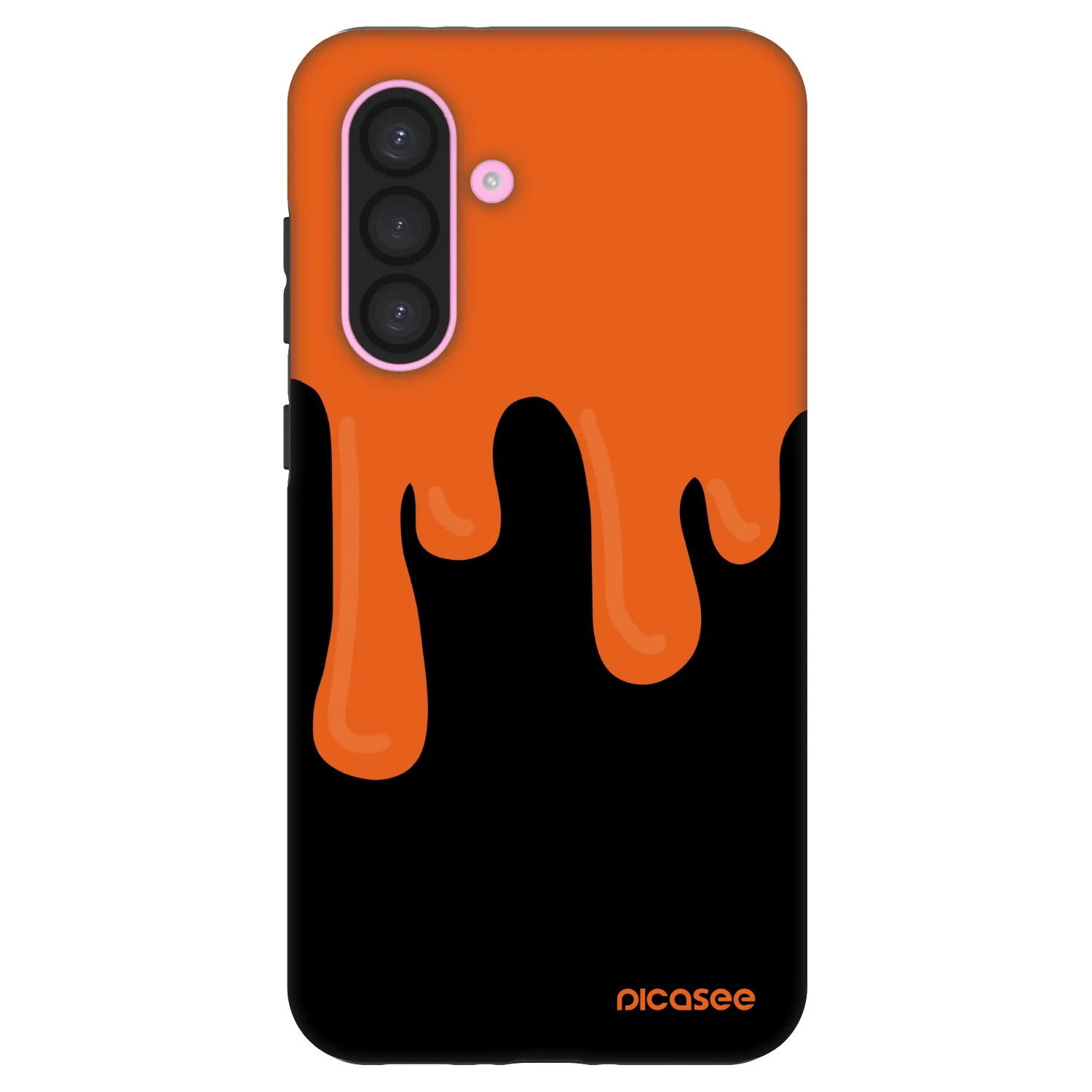 Picasee Fashion Case pre Samsung Galaxy A56 5G A566B - Orange spooky