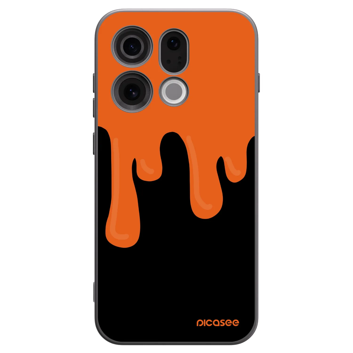 Picasee silikónový čierny obal pre OPPO Find X9 - Orange spooky