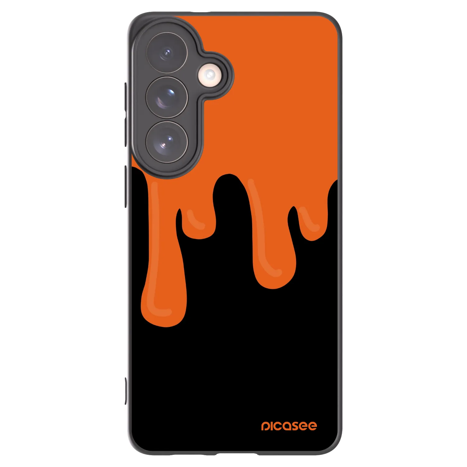 Picasee silikónový čierny obal pre Samsung Galaxy S26+ - Orange spooky