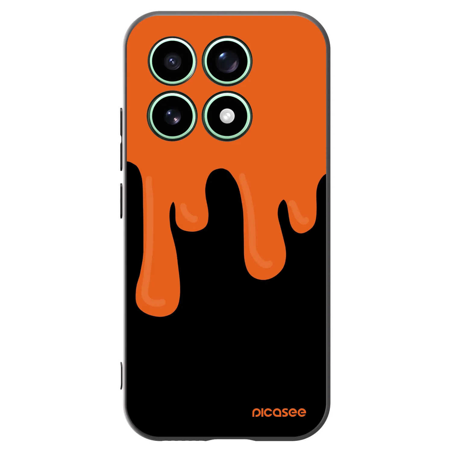 Picasee silikónový čierny obal pre Xiaomi 17 - Orange spooky