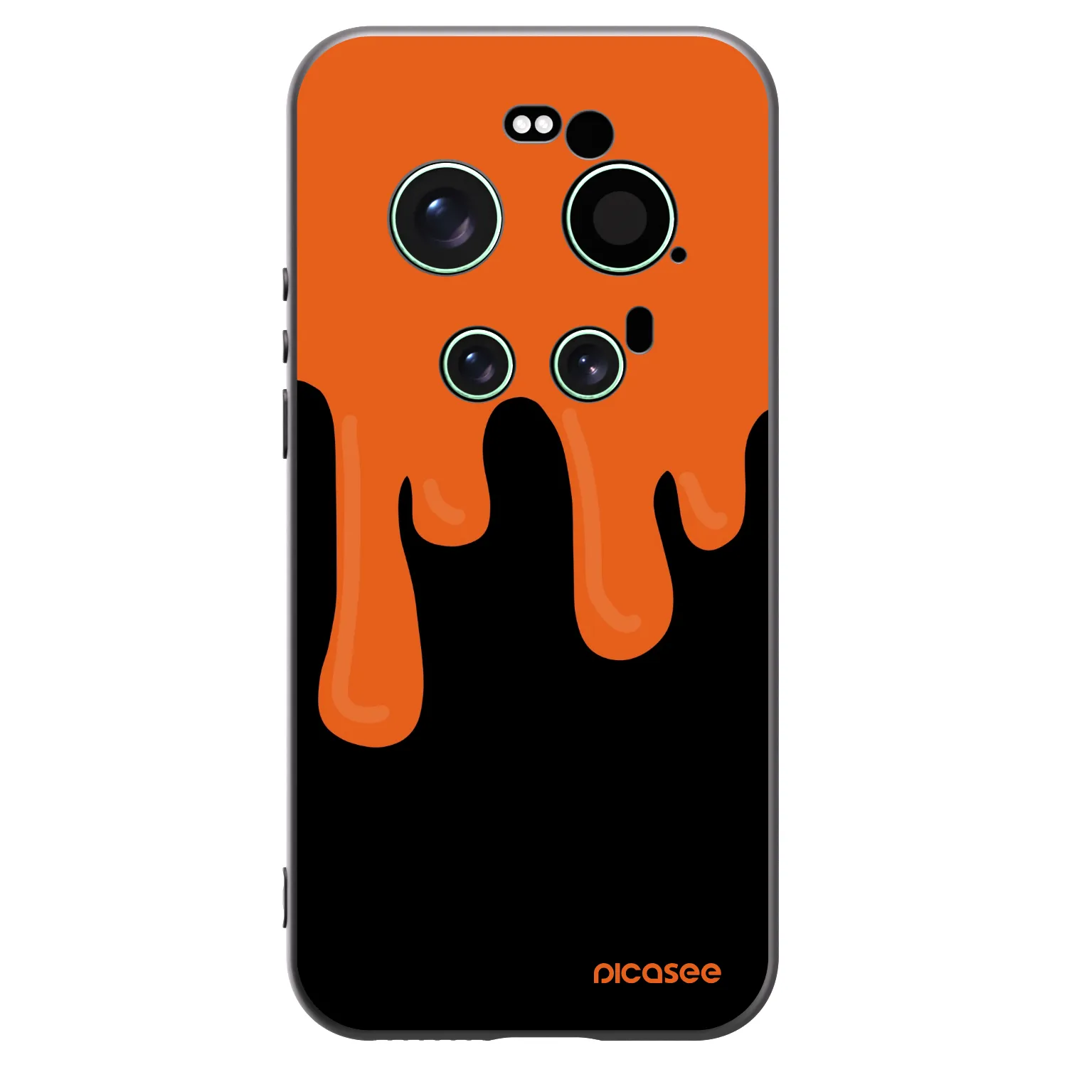 Picasee silikónový čierny obal pre Xiaomi 17 Ultra - Orange spooky