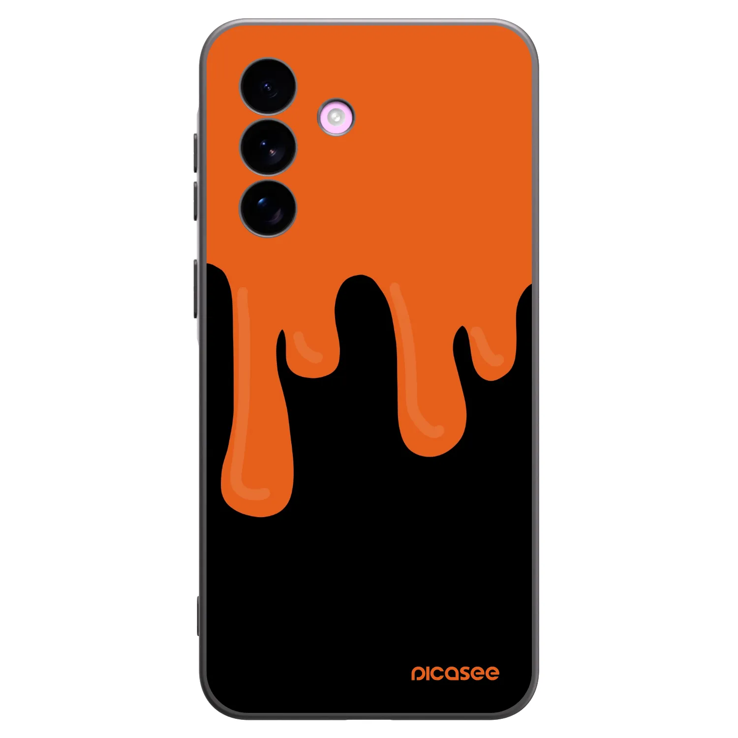 Picasee silikónový čierny obal pre Samsung Galaxy A57 5G - Orange spooky