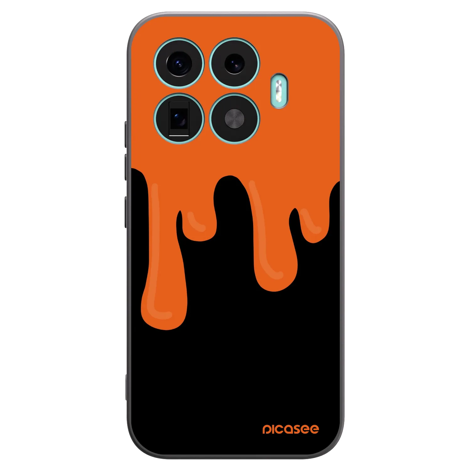 Picasee silikónový čierny obal pre Xiaomi 17T - Orange spooky