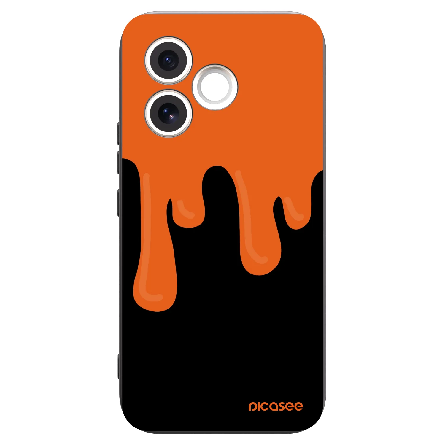 Picasee silikónový čierny obal pre Honor 600 Lite - Orange spooky
