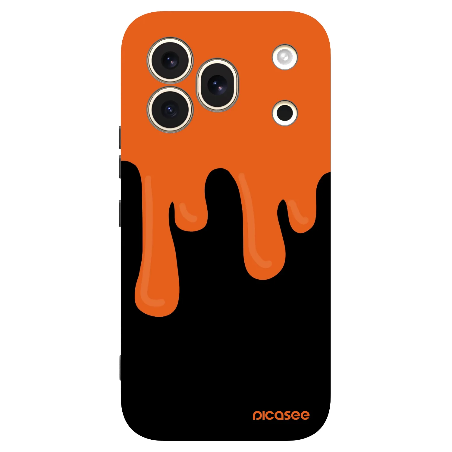 Picasee silikónový čierny obal pre Honor 600 Pro - Orange spooky