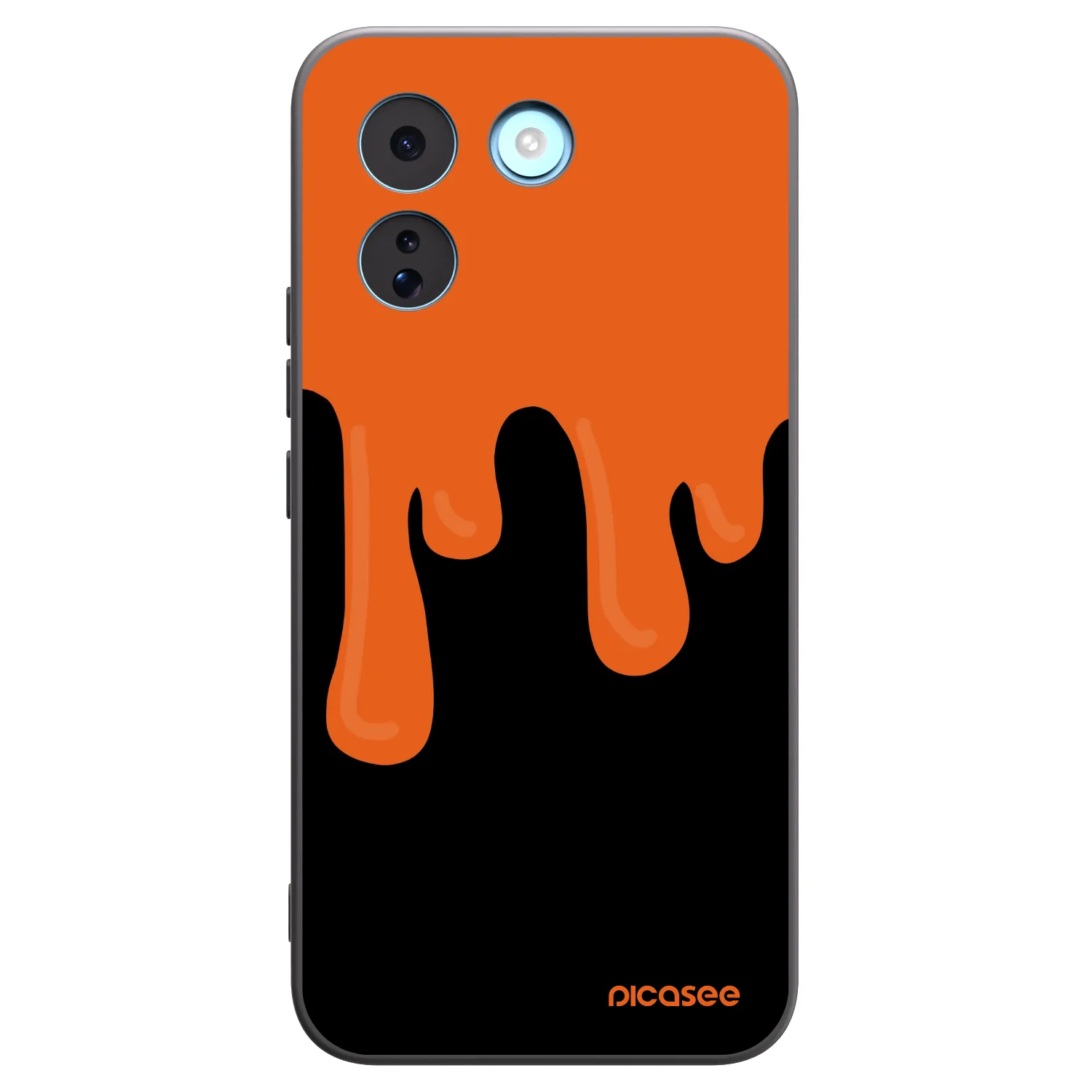 Picasee silikónový čierny obal pre Xiaomi Redmi Note 17 Pro MAX 5G - Orange spooky