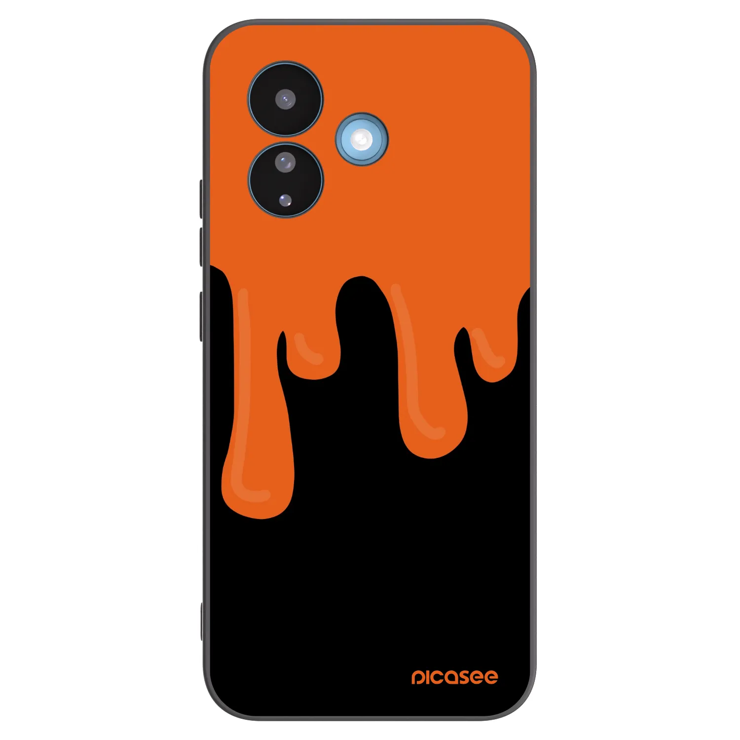 Picasee silikónový čierny obal pre Xiaomi Redmi Note 17 Pro 5G - Orange spooky