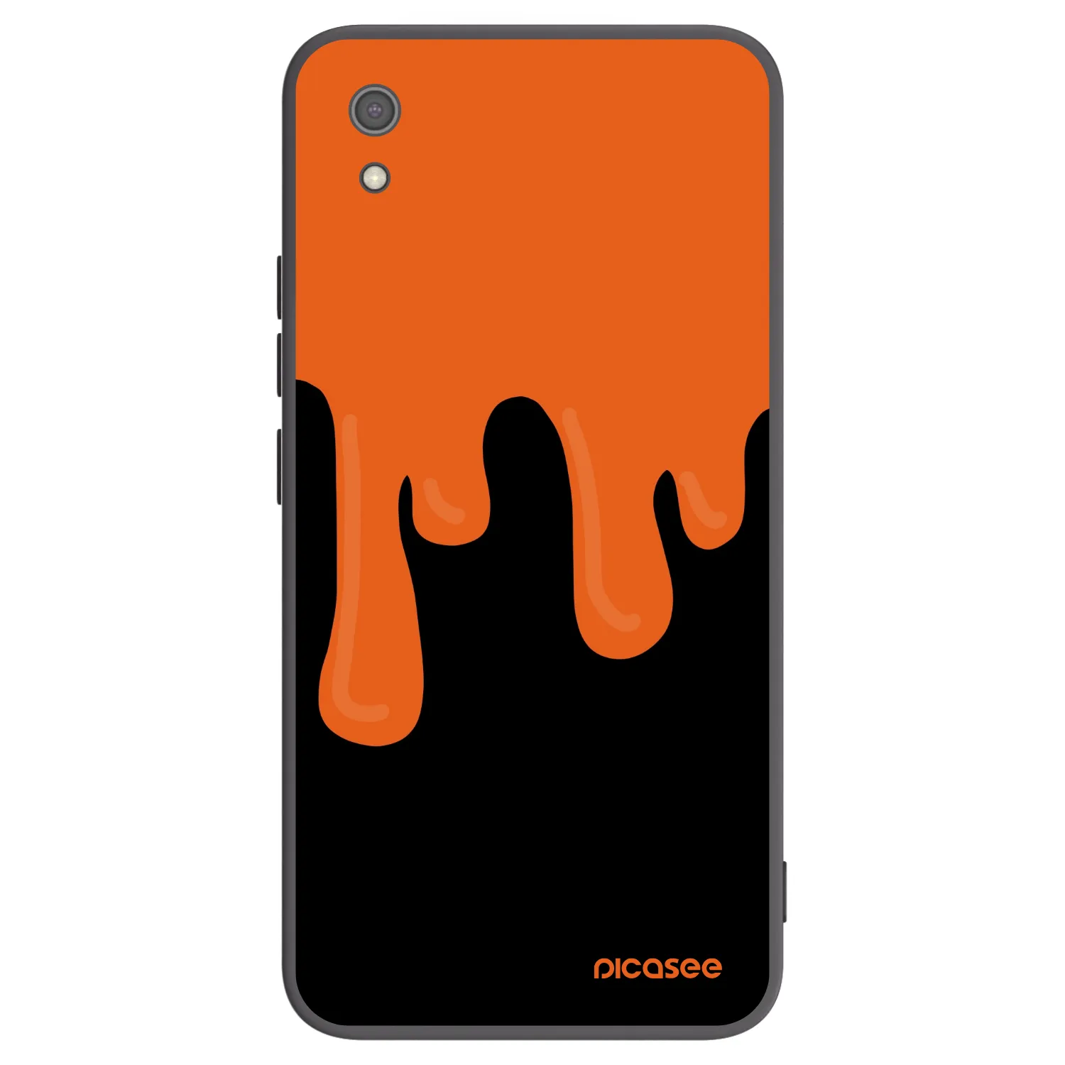 Picasee silikónový čierny obal pre Xiaomi Redmi 7A - Orange spooky