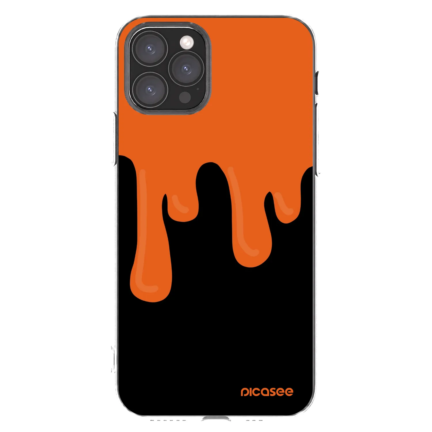 Picasee silikónový prehľadný obal pre Apple iPhone 11 Pro - Orange spooky