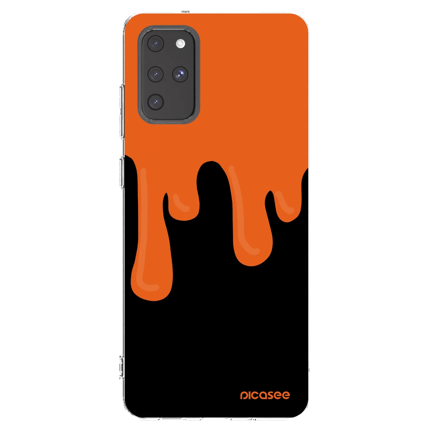 Picasee silikónový prehľadný obal pre Samsung Galaxy S20+ G985F - Orange spooky
