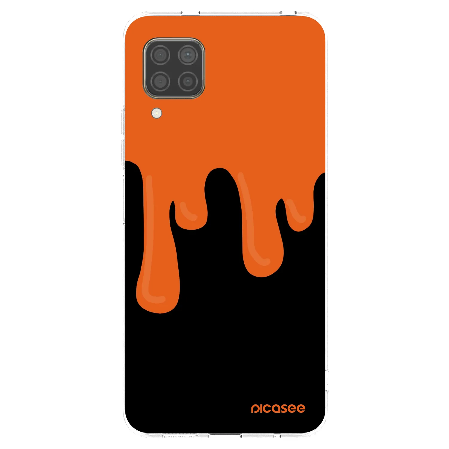 Picasee silikónový prehľadný obal pre Huawei P40 Lite - Orange spooky