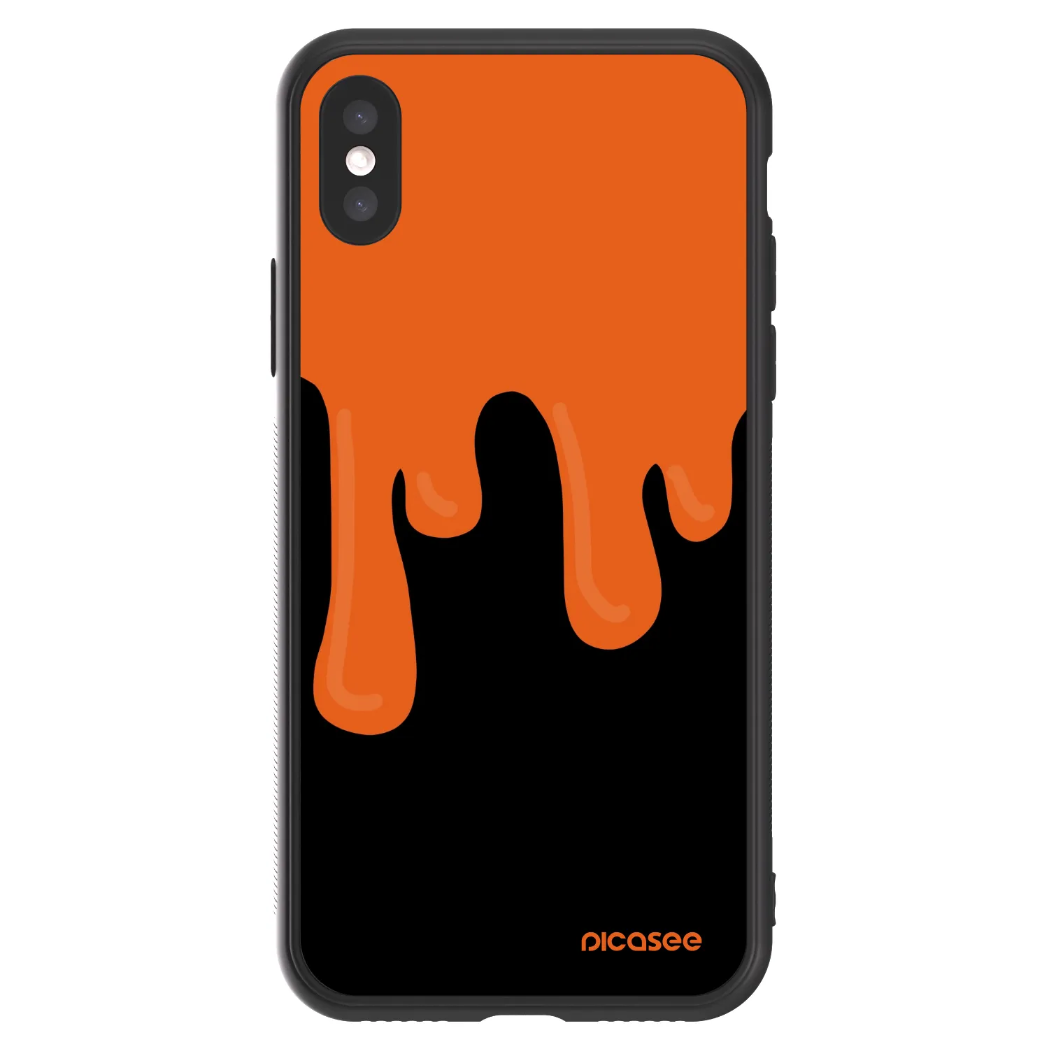 Picasee ULTIMATE CASE pro Apple iPhone X/XS - Orange spooky