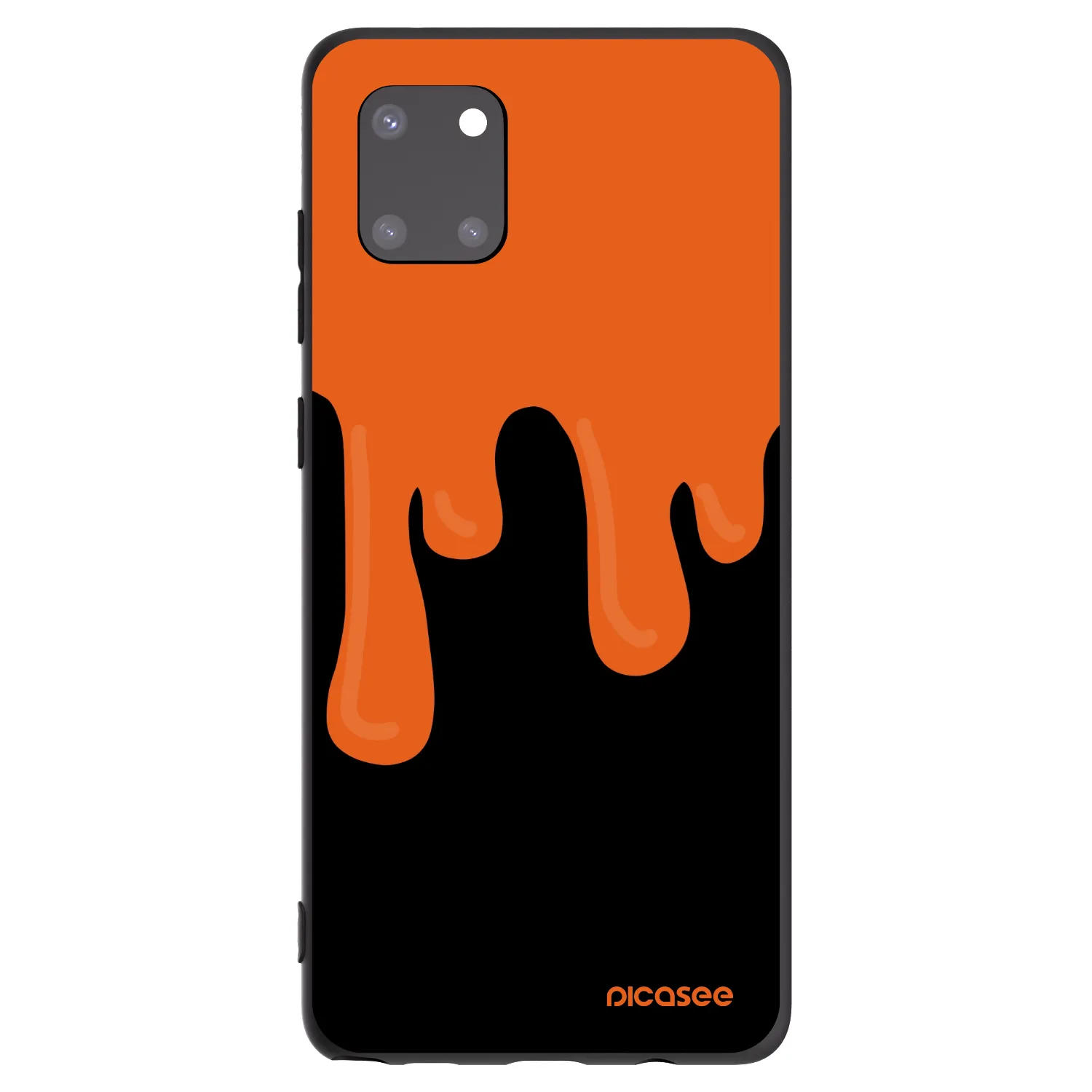 Picasee silikónový čierny obal pre Samsung Galaxy Note 10 Lite N770F - Orange spooky