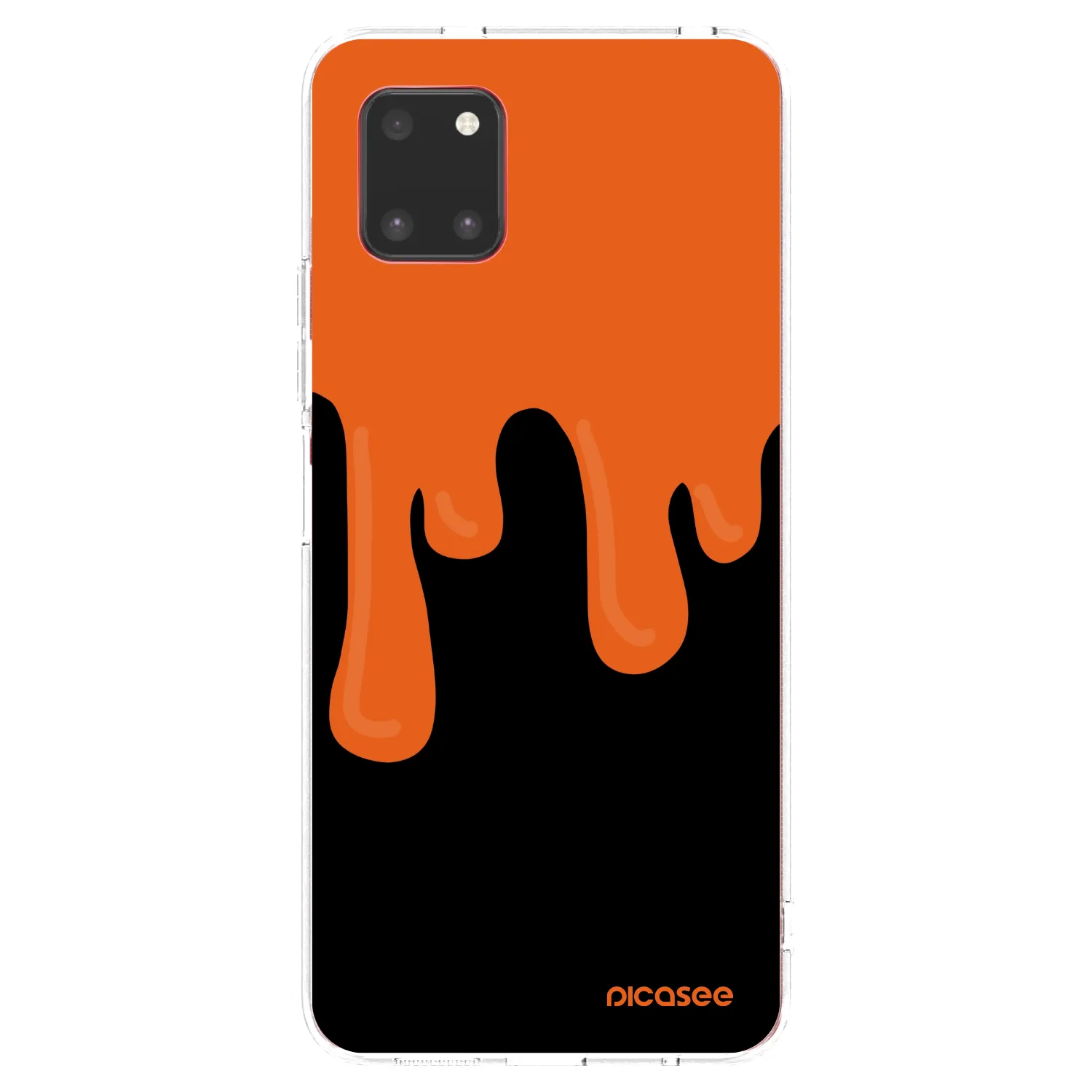 Picasee silikónový prehľadný obal pre Samsung Galaxy Note 10 Lite N770F - Orange spooky