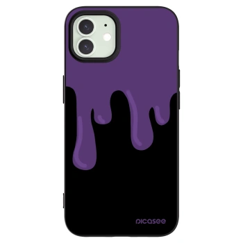 Picasee silikónový čierny obal pre Apple iPhone 12 Pro - Purple spooky