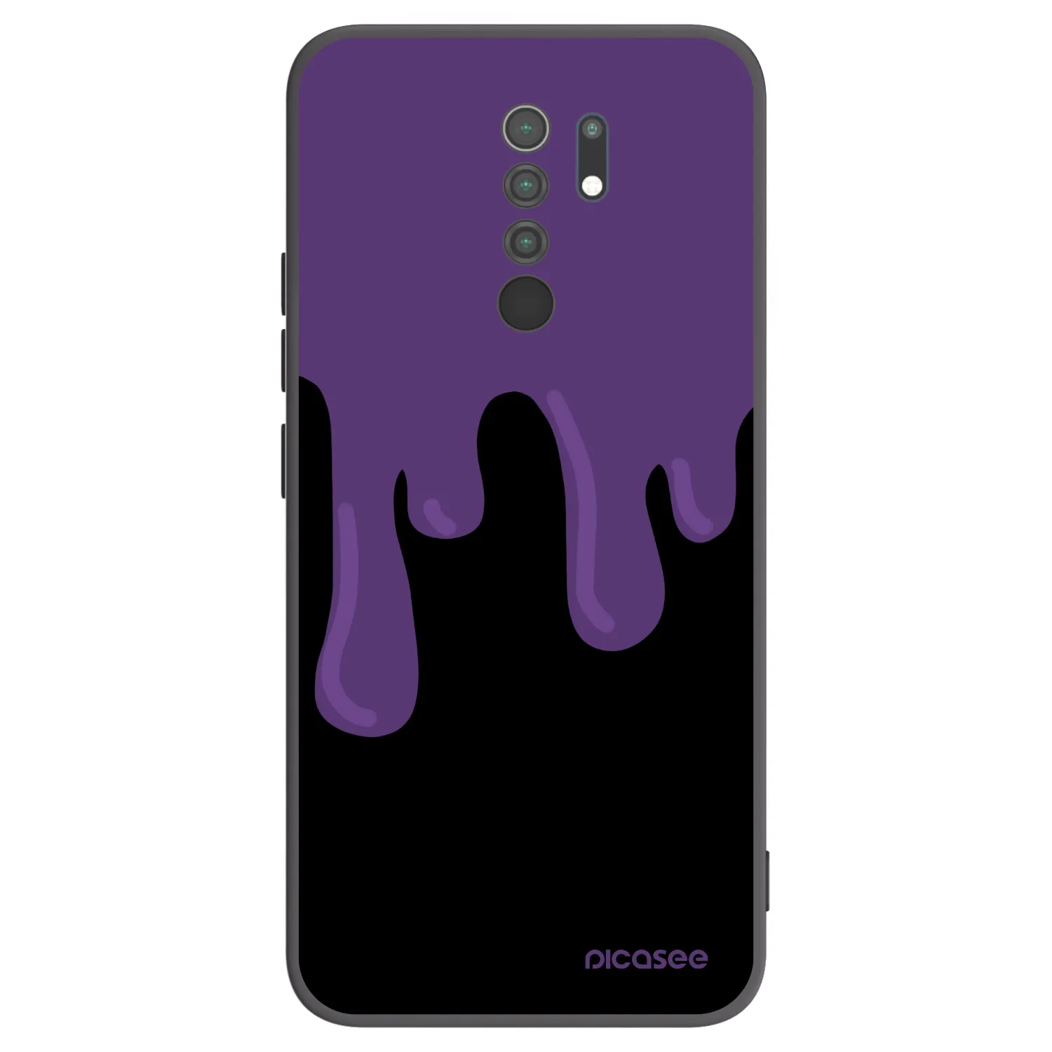 Picasee silikónový čierny obal pre Xiaomi Redmi 9 - Purple spooky