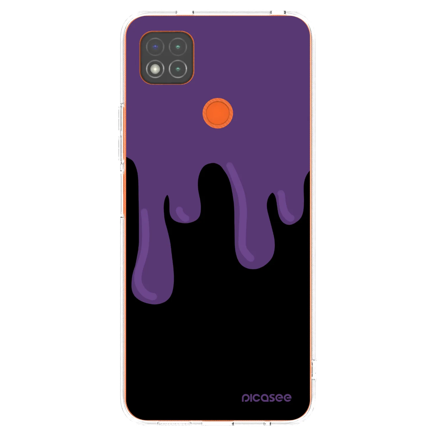 Picasee silikónový prehľadný obal pre Xiaomi Redmi 9C - Purple spooky
