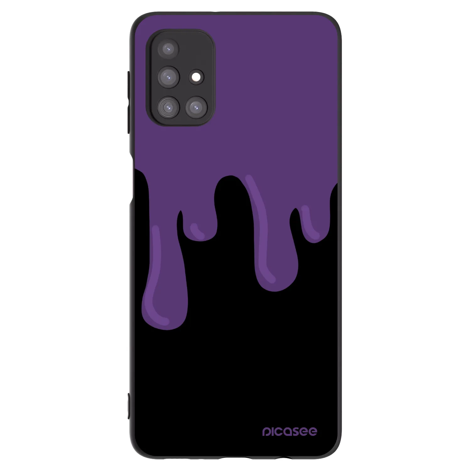 Picasee silikónový čierny obal pre Samsung Galaxy M31s - Purple spooky