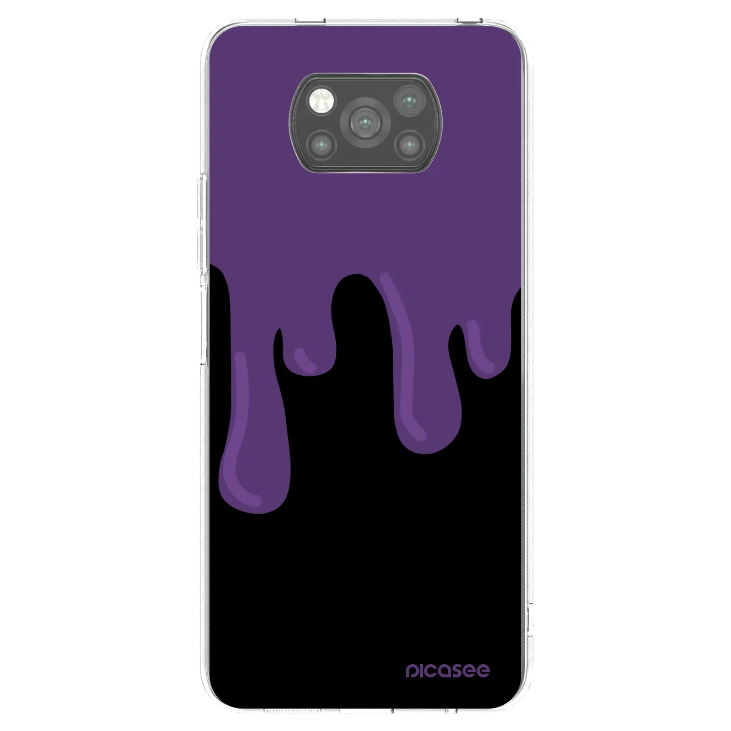 Picasee silikónový čierny obal pre Xiaomi Poco X3 - Purple spooky