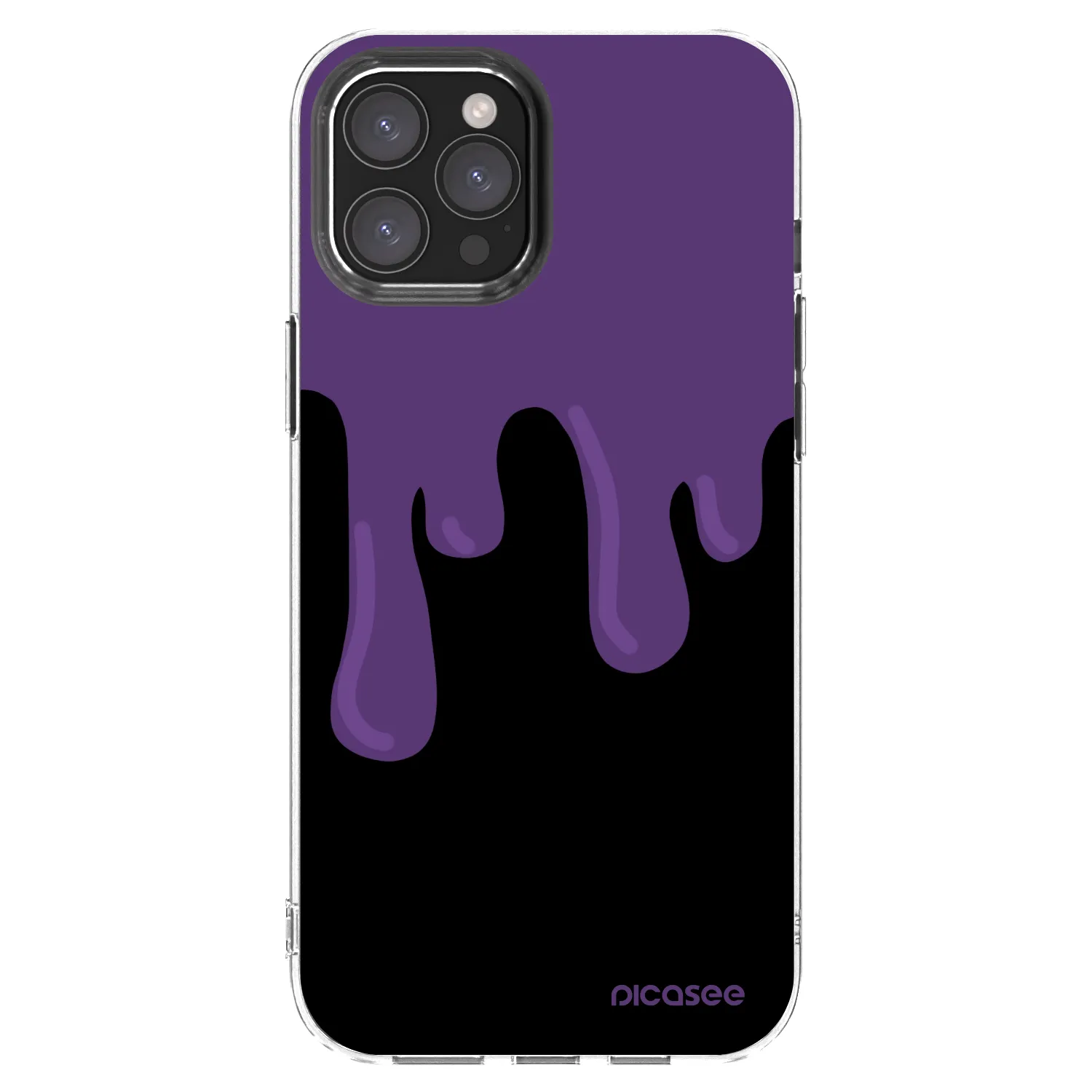 Picasee silikónový prehľadný obal pre Apple iPhone 12 Pro Max - Purple spooky
