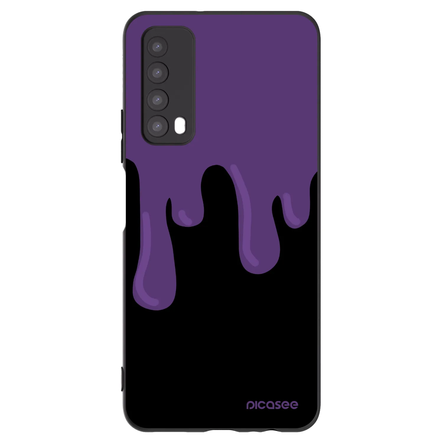Picasee silikónový čierny obal pre Huawei P Smart 2021 - Purple spooky
