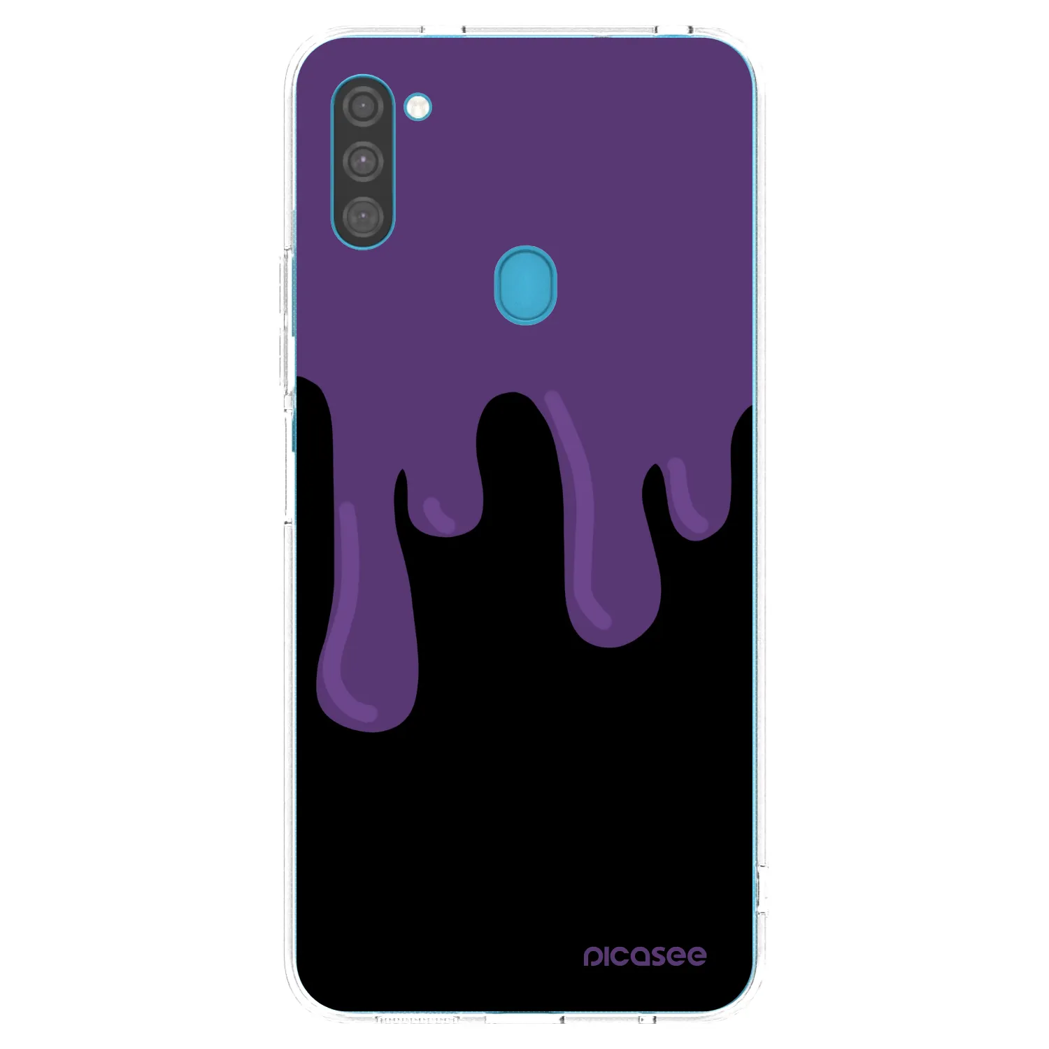Picasee silikónový prehľadný obal pre Samsung Galaxy M11 - Purple spooky