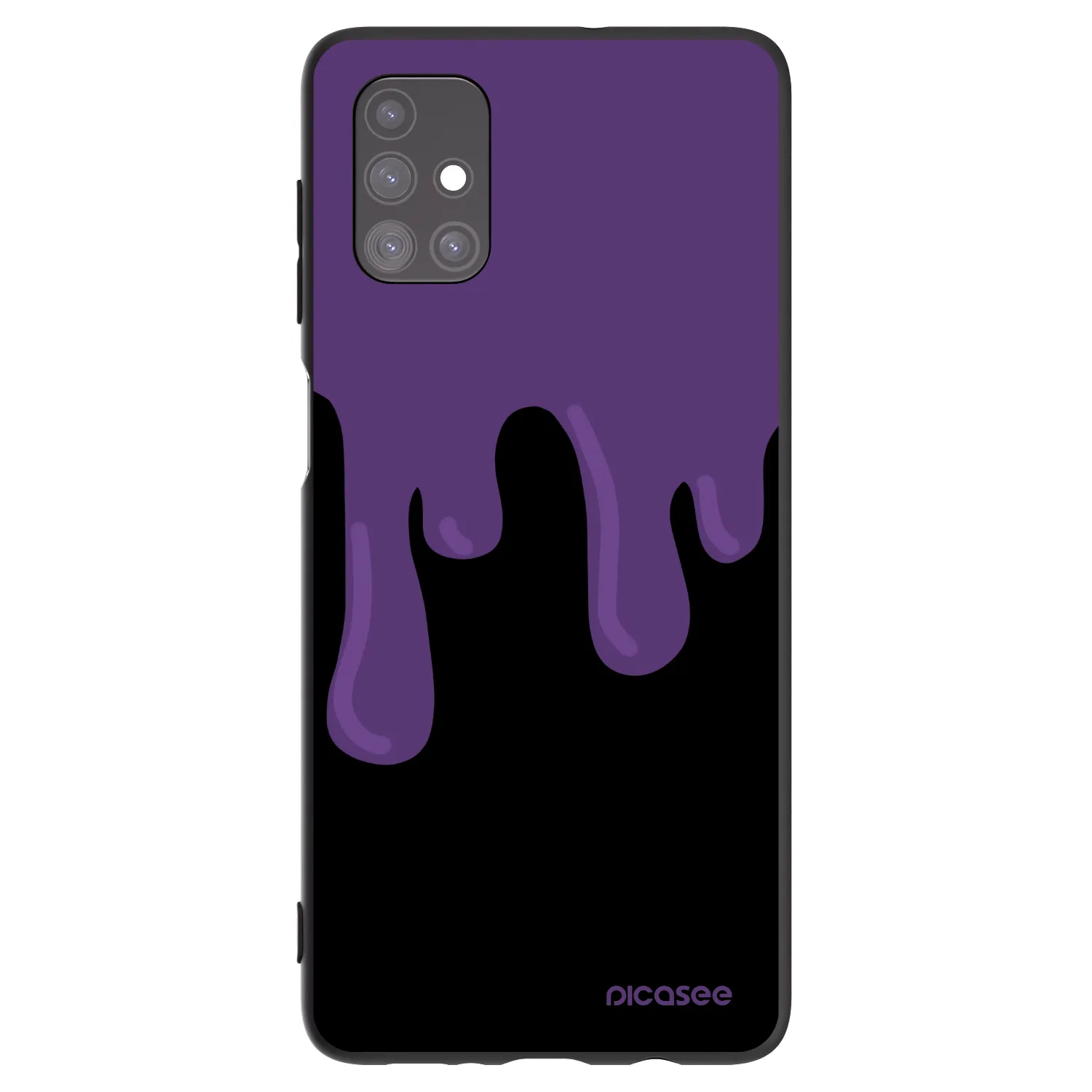 Picasee silikónový čierny obal pre Samsung Galaxy M51 M515F - Purple spooky