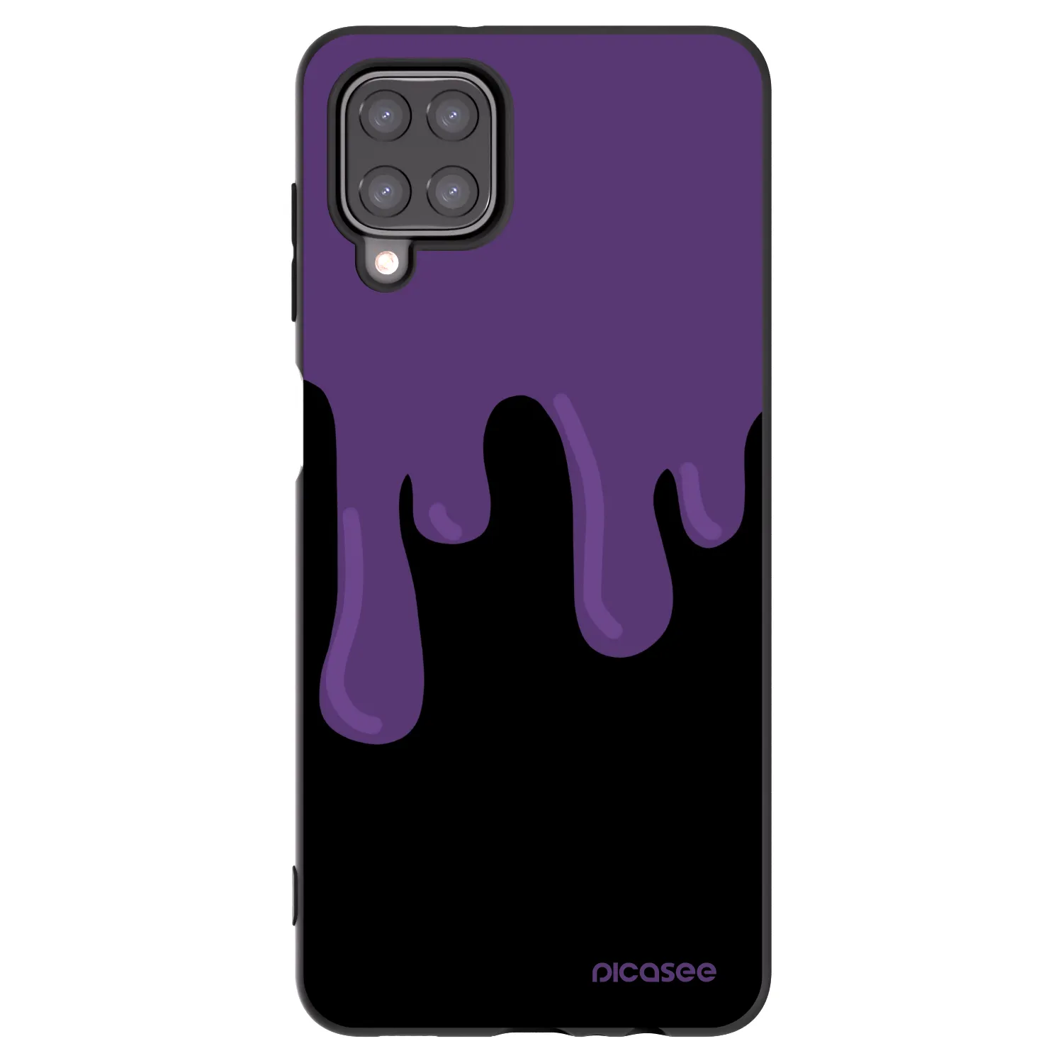 Picasee silikónový čierny obal pre Samsung Galaxy A12 A125F - Purple spooky