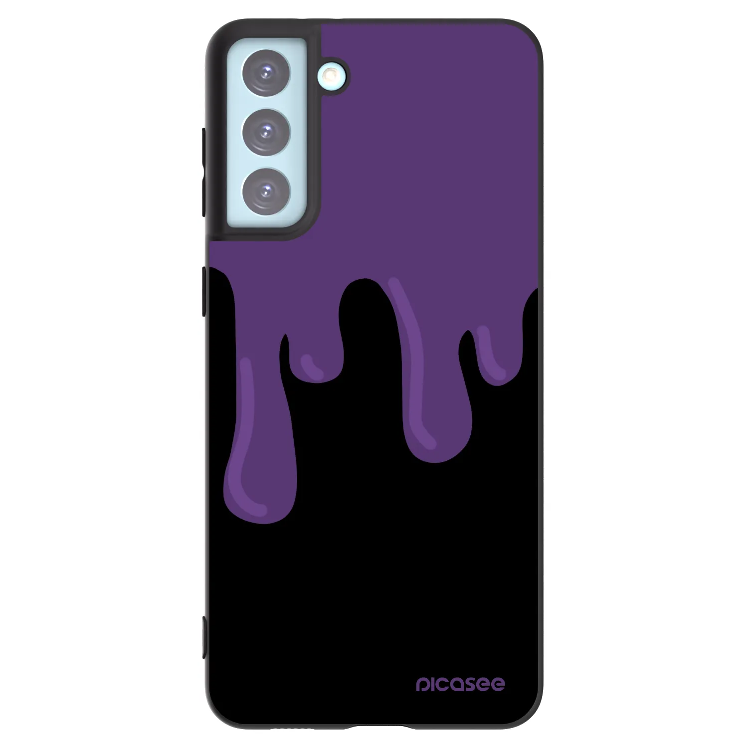Picasee silikónový čierny obal pre Samsung Galaxy S21+ 5G G996F - Purple spooky