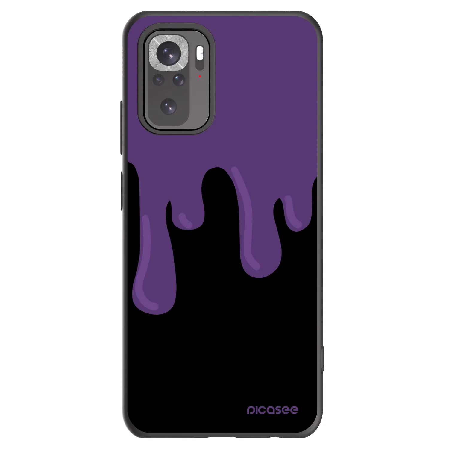 Picasee silikónový čierny obal pre Xiaomi Redmi Note 10 - Purple spooky