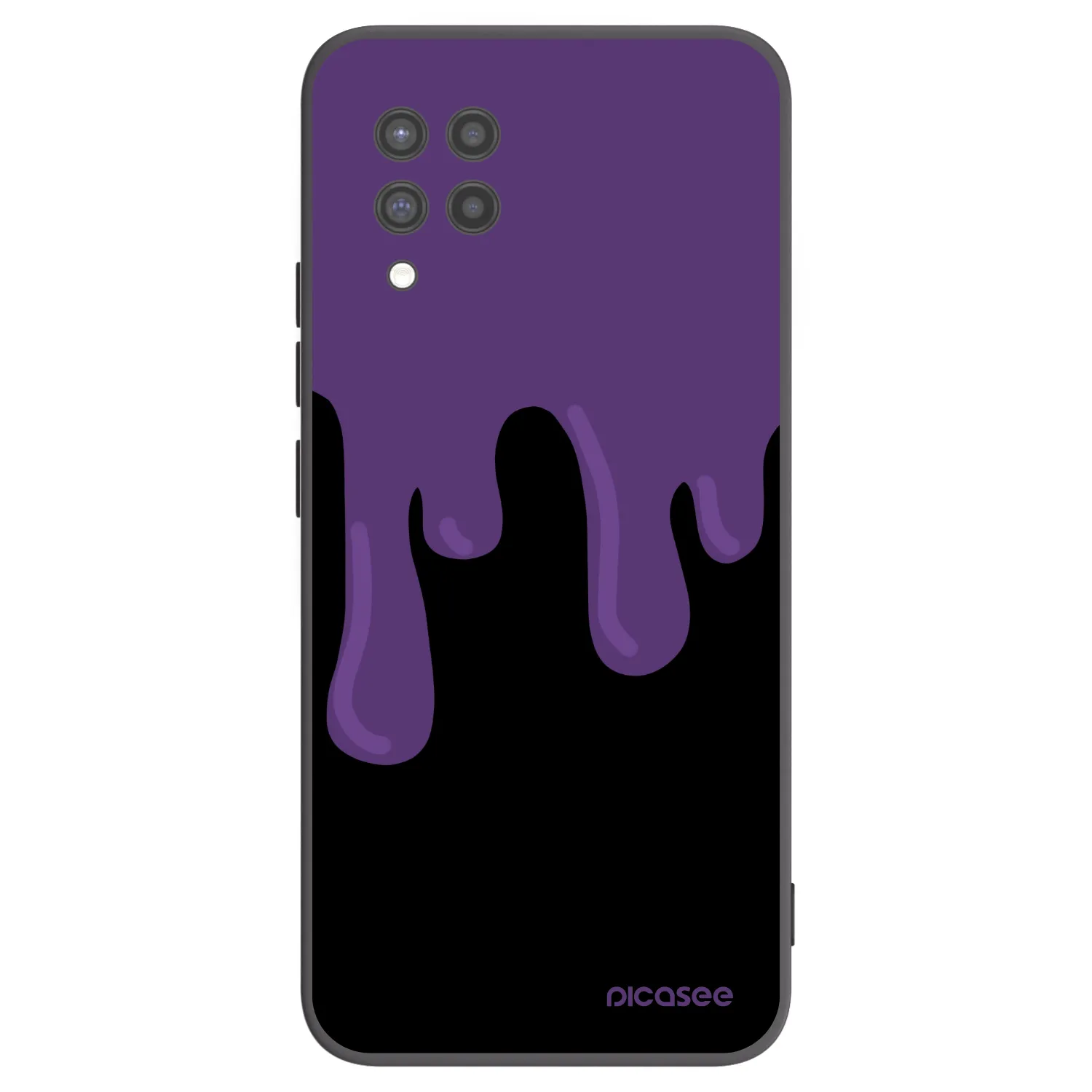 Picasee silikónový čierny obal pre Samsung Galaxy A42 A426B - Purple spooky