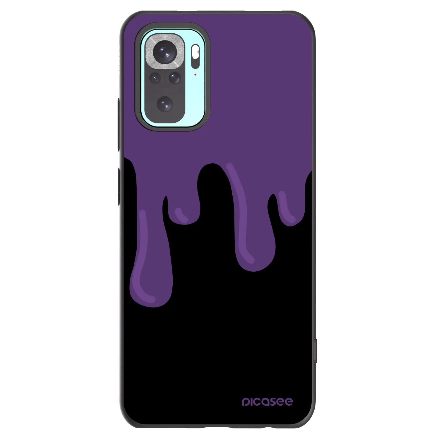 Picasee silikónový čierny obal pre Xiaomi Redmi Note 10 Pro - Purple spooky