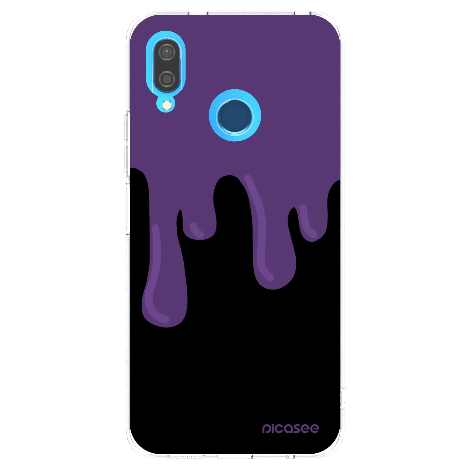 Picasee silikónový prehľadný obal pre Huawei P20 Lite - Purple spooky