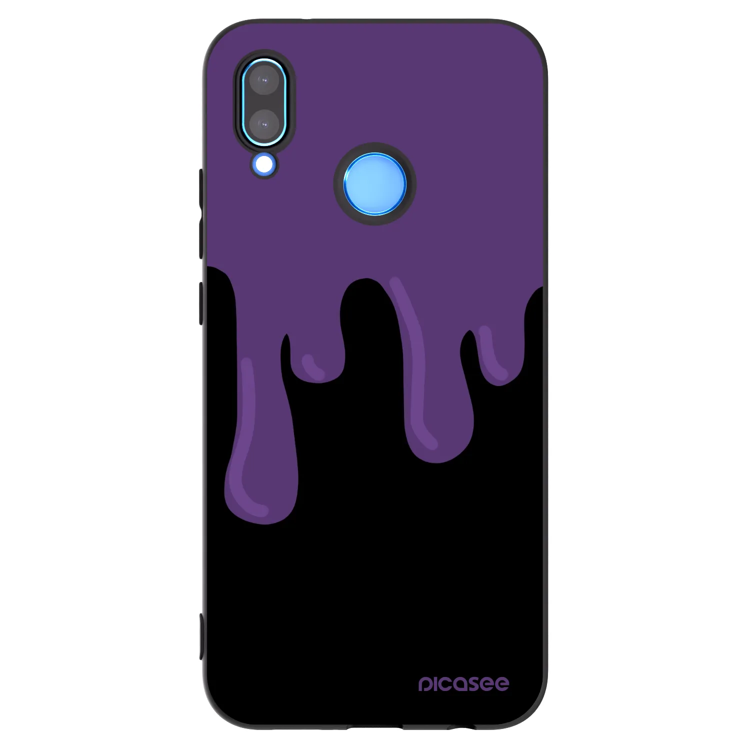 Picasee silikónový čierny obal pre Huawei P20 Lite - Purple spooky
