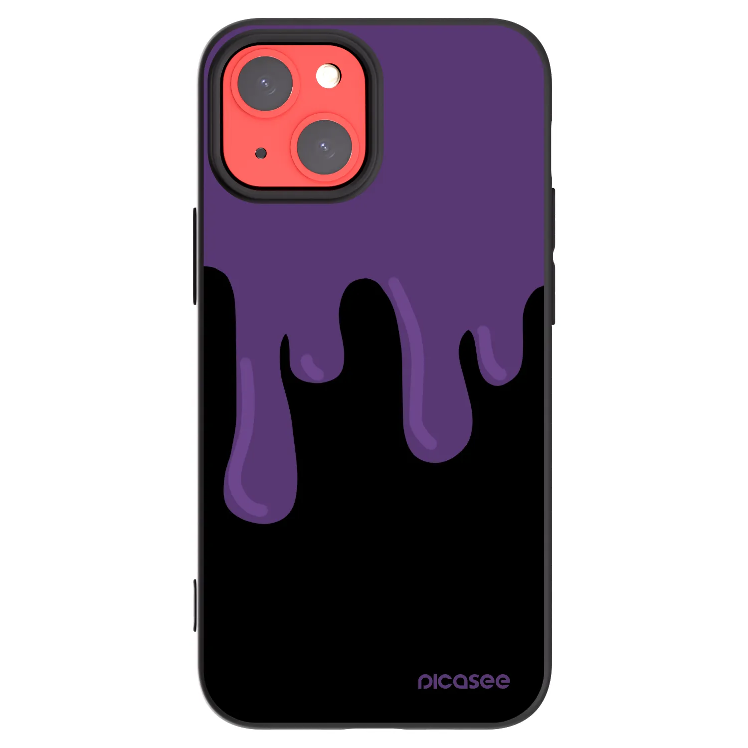 Picasee silikónový čierny obal pre Apple iPhone 13 mini - Purple spooky