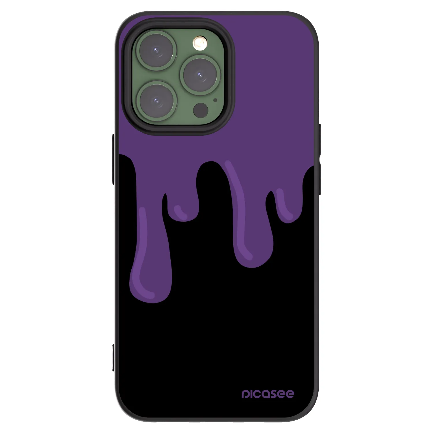 Picasee silikónový čierny obal pre Apple iPhone 13 Pro - Purple spooky
