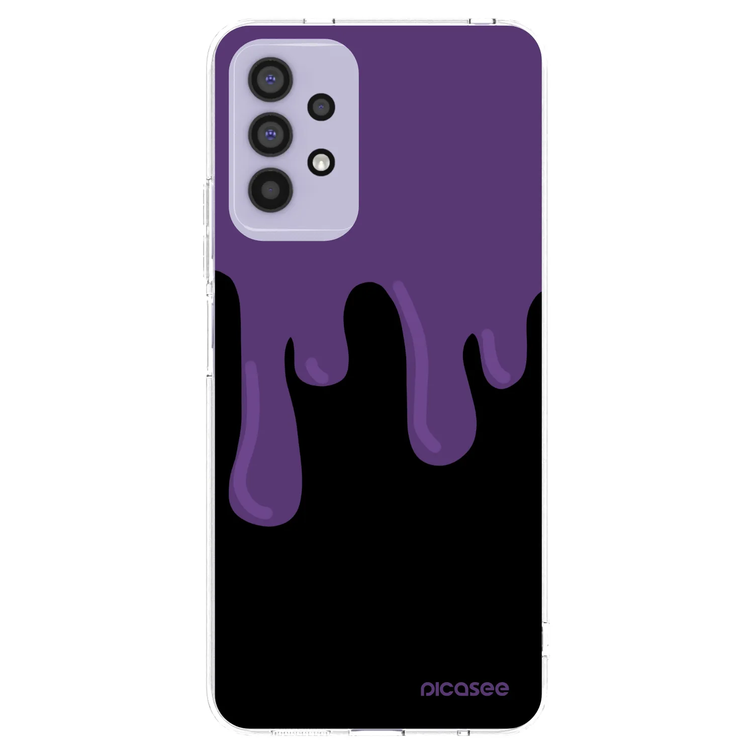 Picasee silikónový prehľadný obal pre Samsung Galaxy A32 4G SM-A325F - Purple spooky