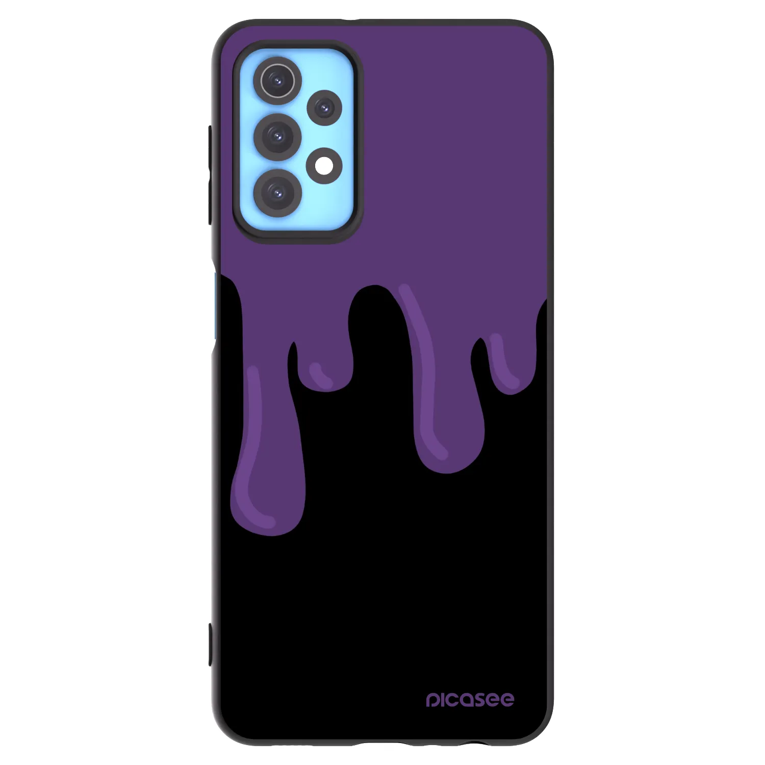Picasee silikónový čierny obal pre Samsung Galaxy A32 4G SM-A325F - Purple spooky