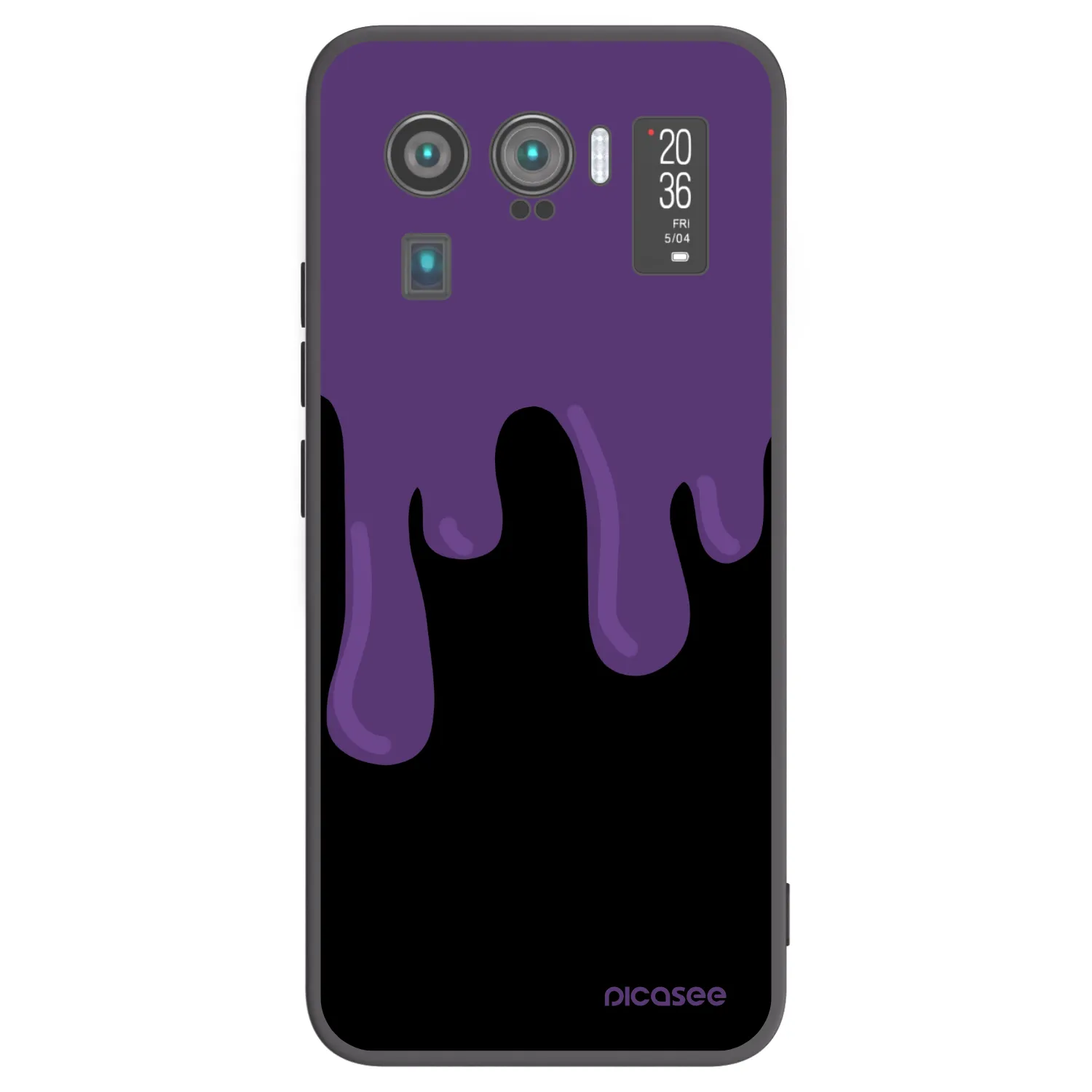 Picasee silikónový čierny obal pre Xiaomi Mi 11 Ultra - Purple spooky