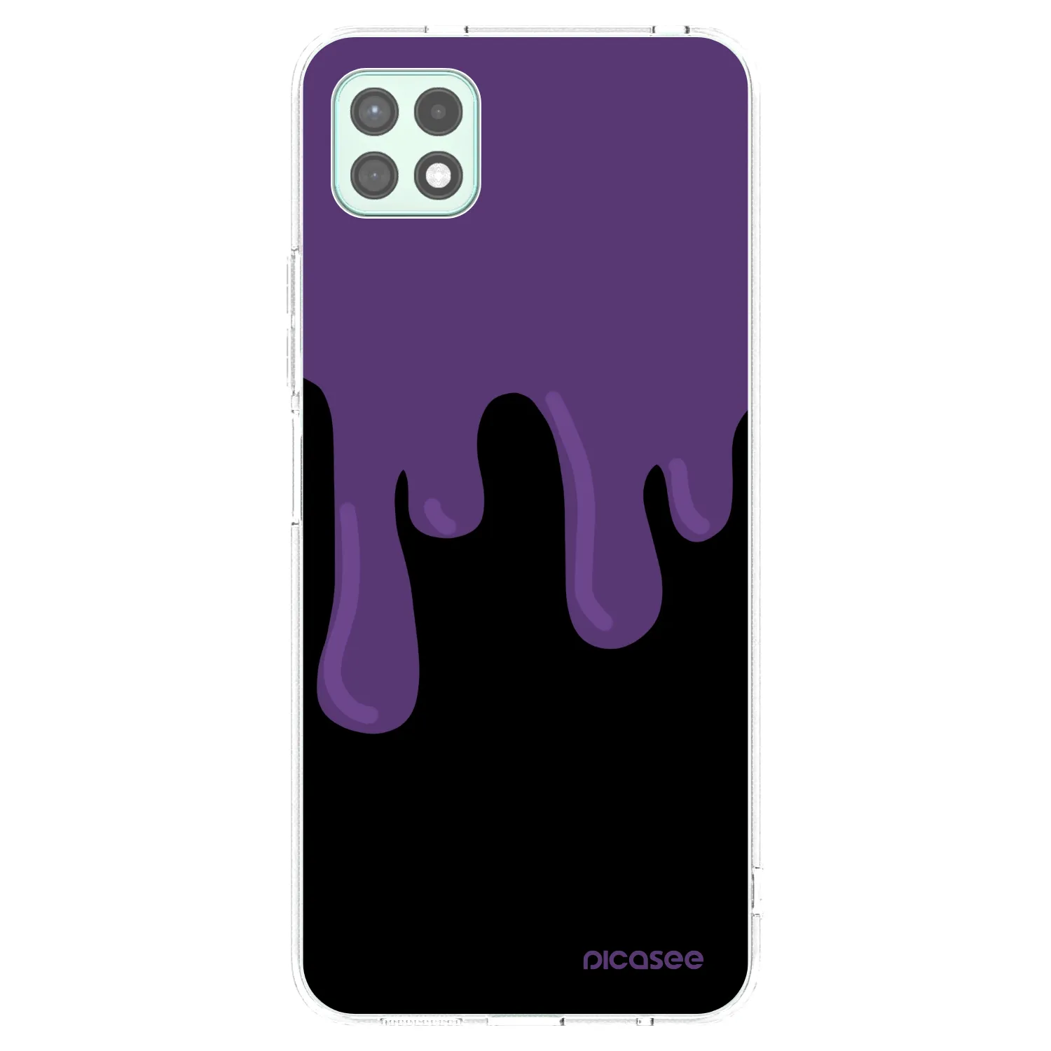 Picasee silikónový prehľadný obal pre Samsung Galaxy A22 A226B 5G - Purple spooky