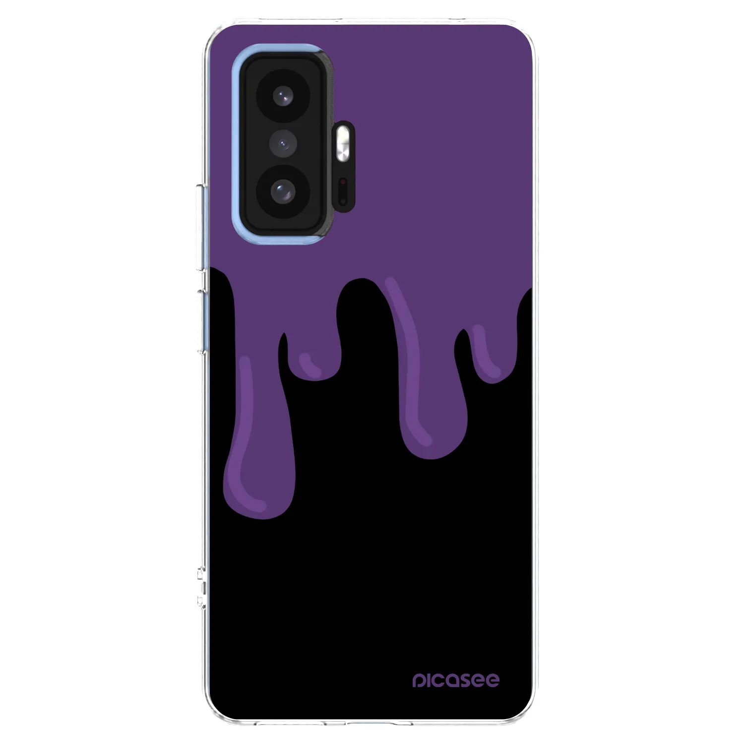 Picasee silikónový prehľadný obal pre Xiaomi 11T Pro - Purple spooky