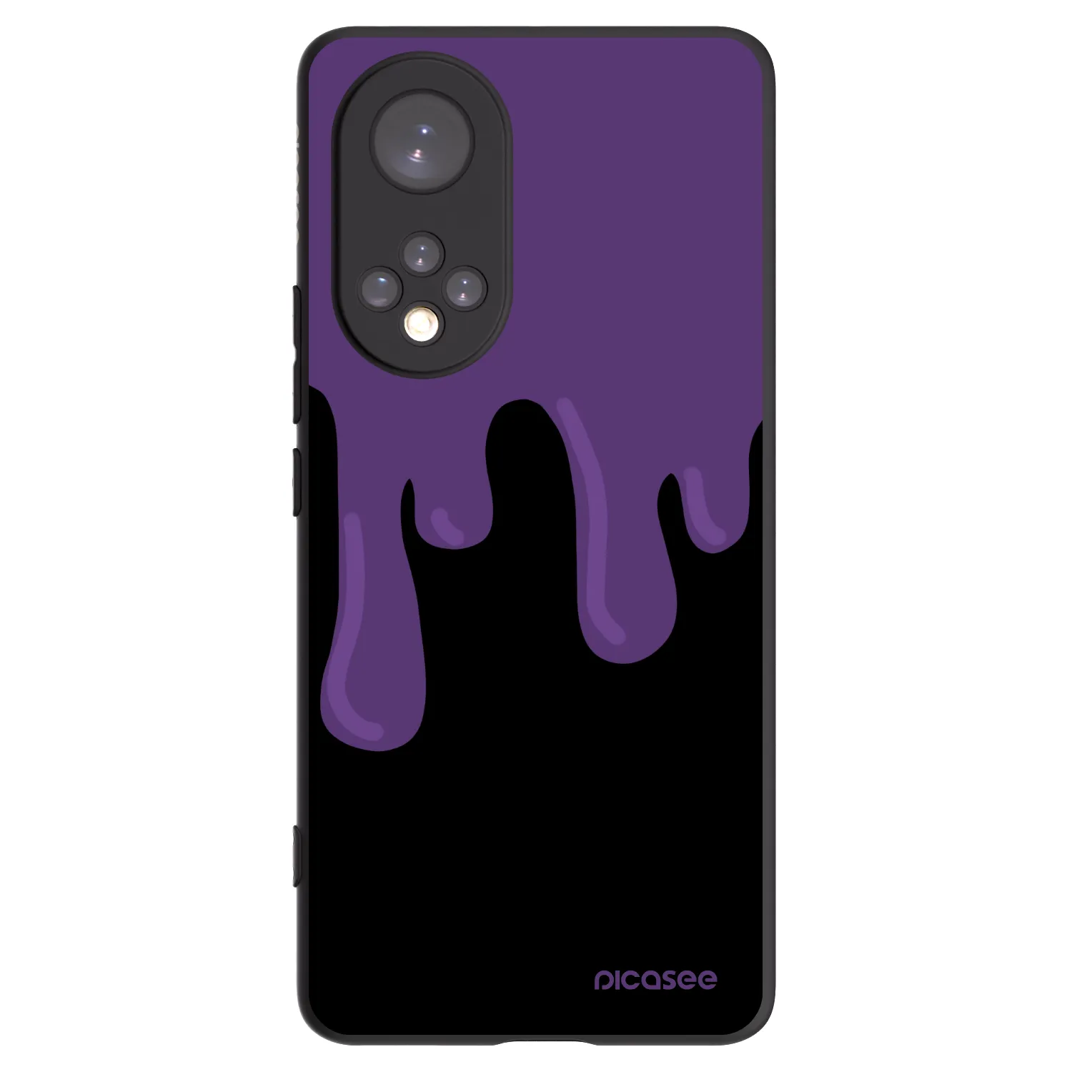 Picasee silikónový čierny obal pre Honor 50 5G - Purple spooky